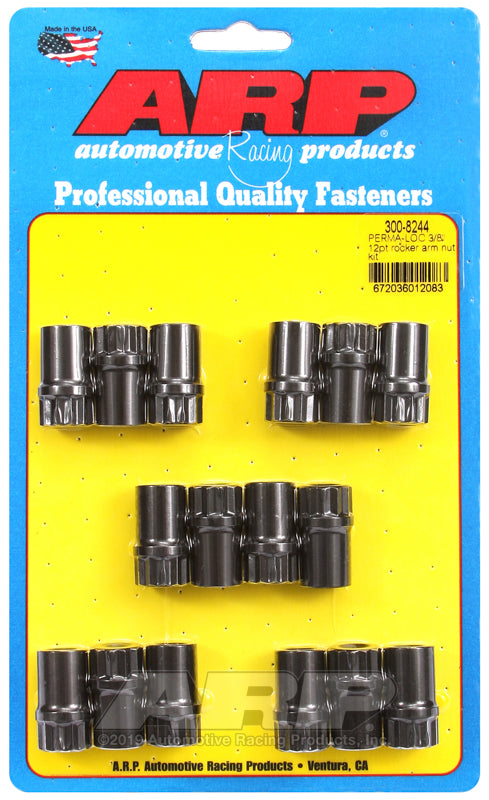 ARP Perma-Loc Adjustable 3/8 12pt Rocker Arm Nut Kit
