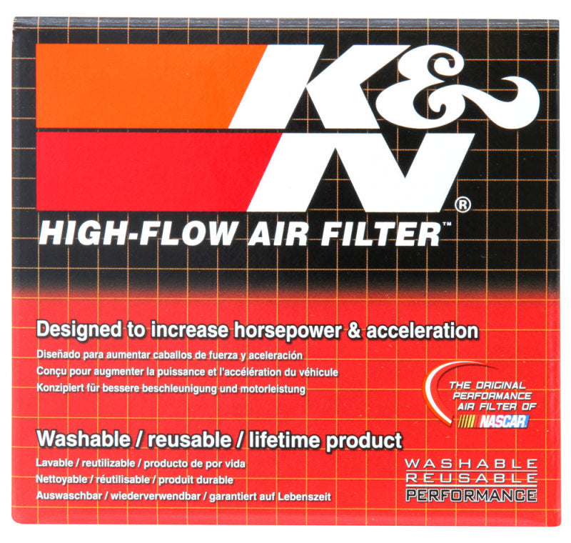 K&N Filter Universal Rubber Filter Oval Tapered 4in Base O/S L x 3.5in Top O/S L x 2.75in H K&N Engineering