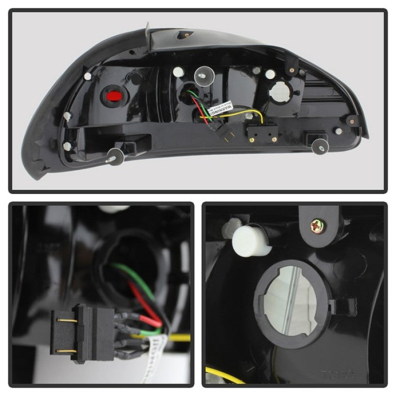 Spyder Pontiac Grand Prix 97-03 LED Tail Lights Black ALT-YD-PGP97-LED-BK SPYDER