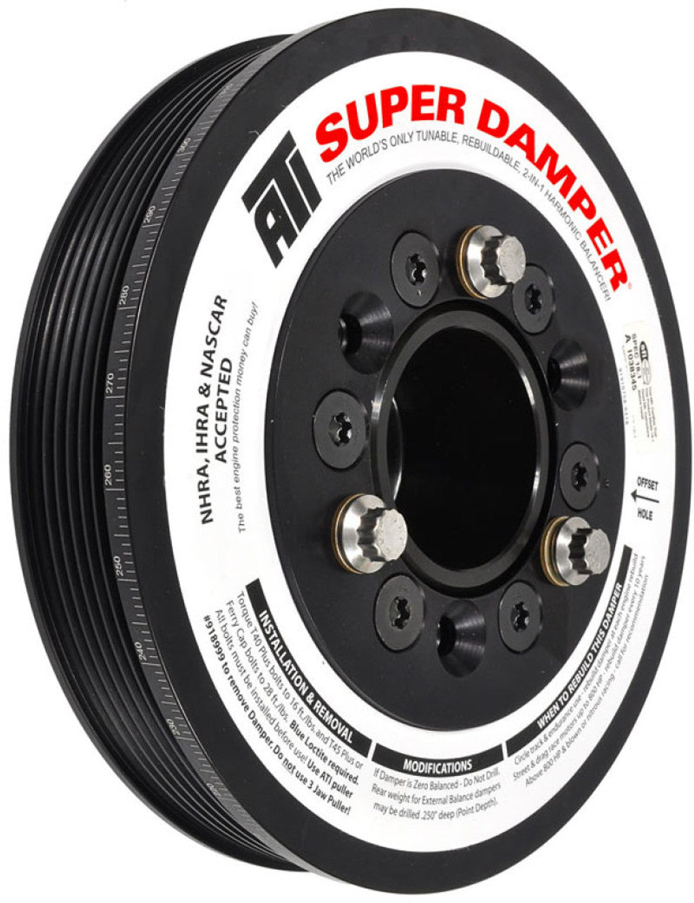 ATI Damper - 7.48in - Alum - 6/4 Grv - LS - 12-15 Na Copo Camaro ATI918427