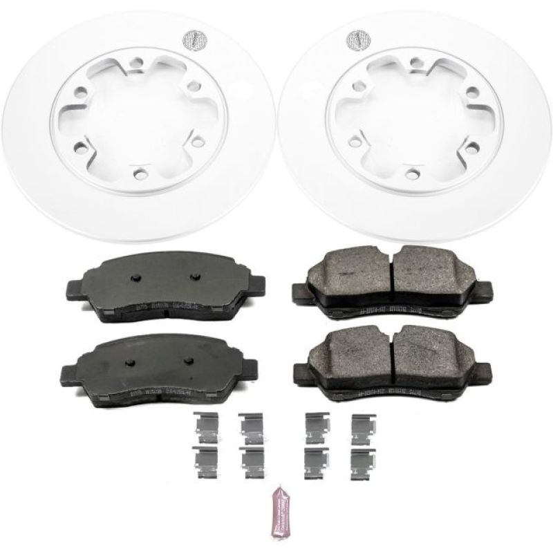 Power Stop 15-18 Ford Transit-350 HD Rear Z17 Evolution Geomet Coated Brake Kit PowerStop