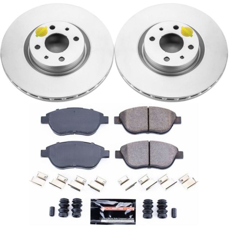 Power Stop 12-18 Fiat 500 Front Z23 Evolution Sport Coated Brake Kit PowerStop