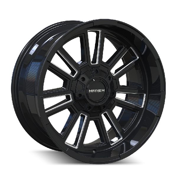 Mayhem 8116 Intrepid 18x9 / 8x180 BP / -12mm Offset / 124.1mm Hub Gloss Black Wheel