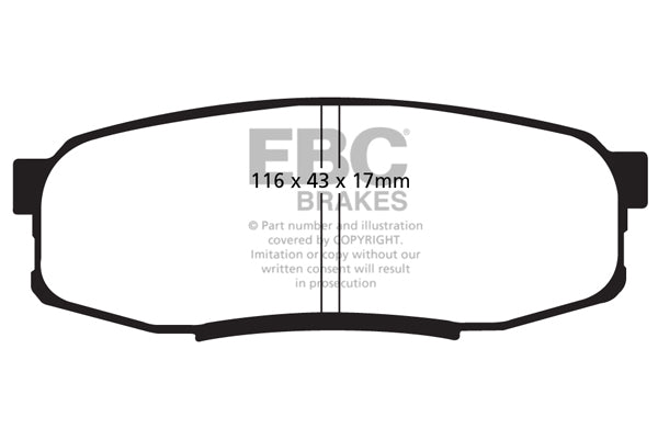 YellowStuff Rear Brake Pads - DP41816R EBC
