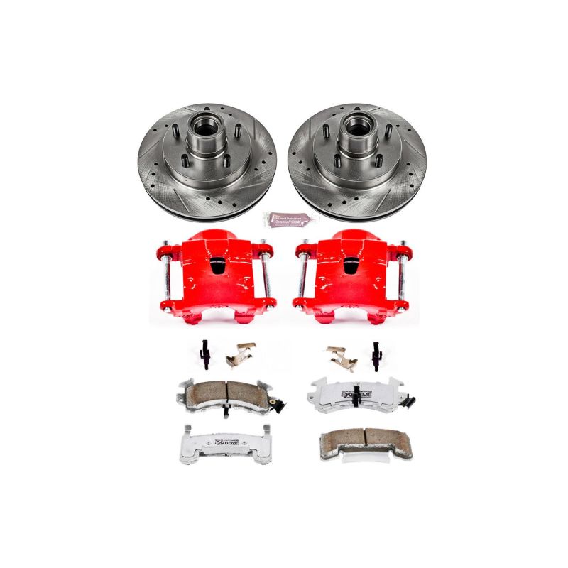 Power Stop 82-87 Buick Regal Front Z26 Street Warrior Brake Kit w/Calipers PowerStop