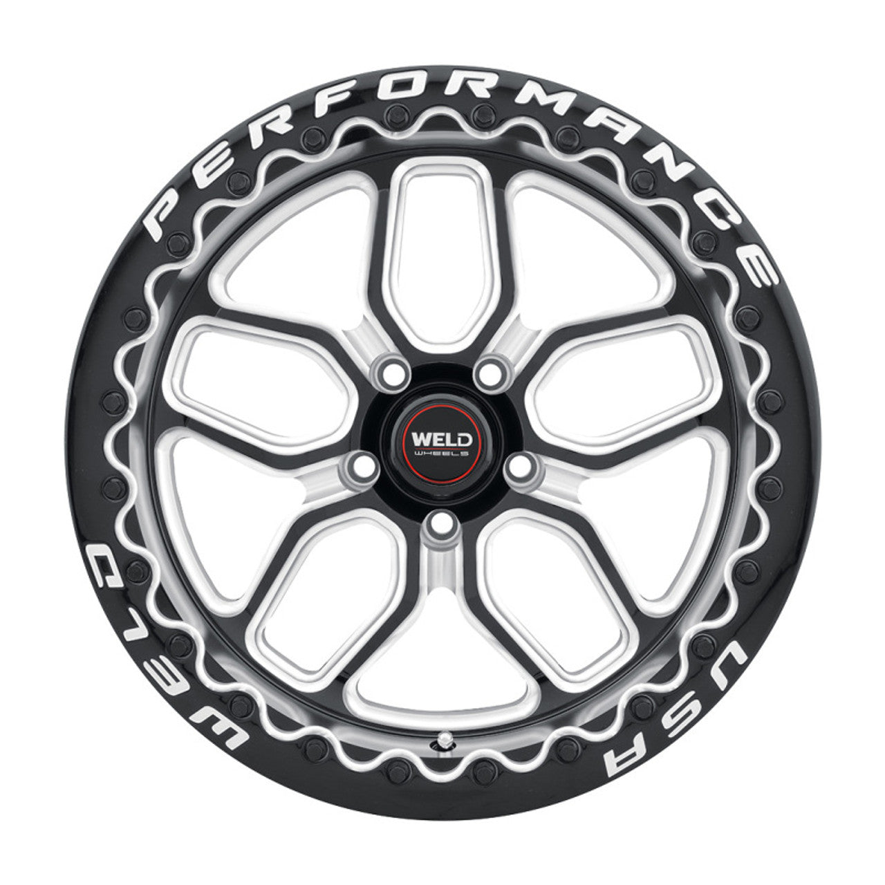 Weld 17x10 Laguna Beadlock 5x115 ET00 BS 5.5 Gloss Black 78.1