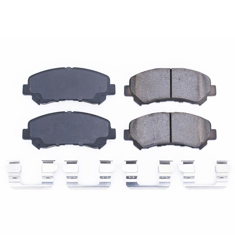 Power Stop 08-13 Nissan Rogue Front Z17 Evolution Ceramic Brake Pads w/Hardware PowerStop