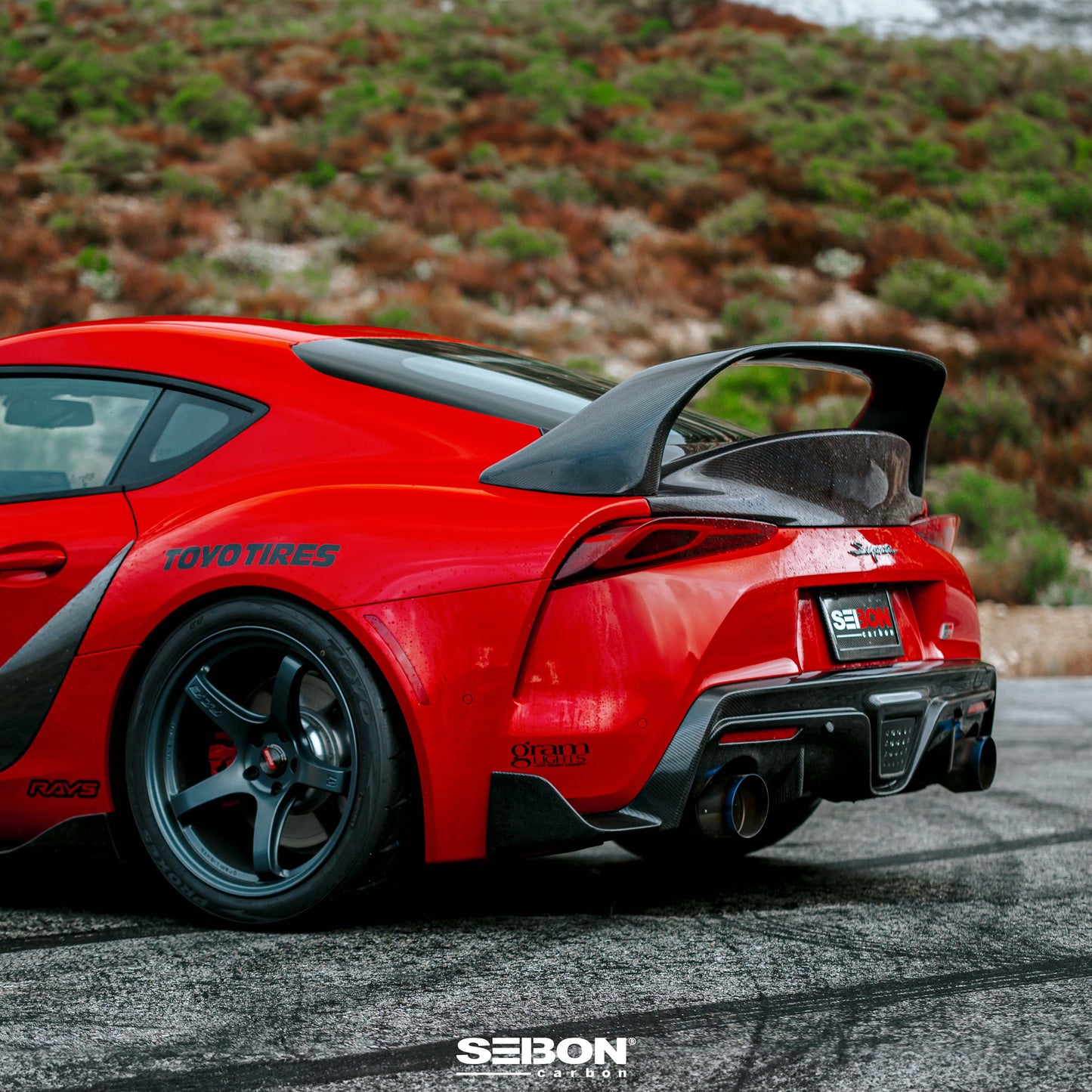 Seibon Carbon Fiber Rear Diffuser For 2020-2023 Toyota Supra - RD20TYSUP