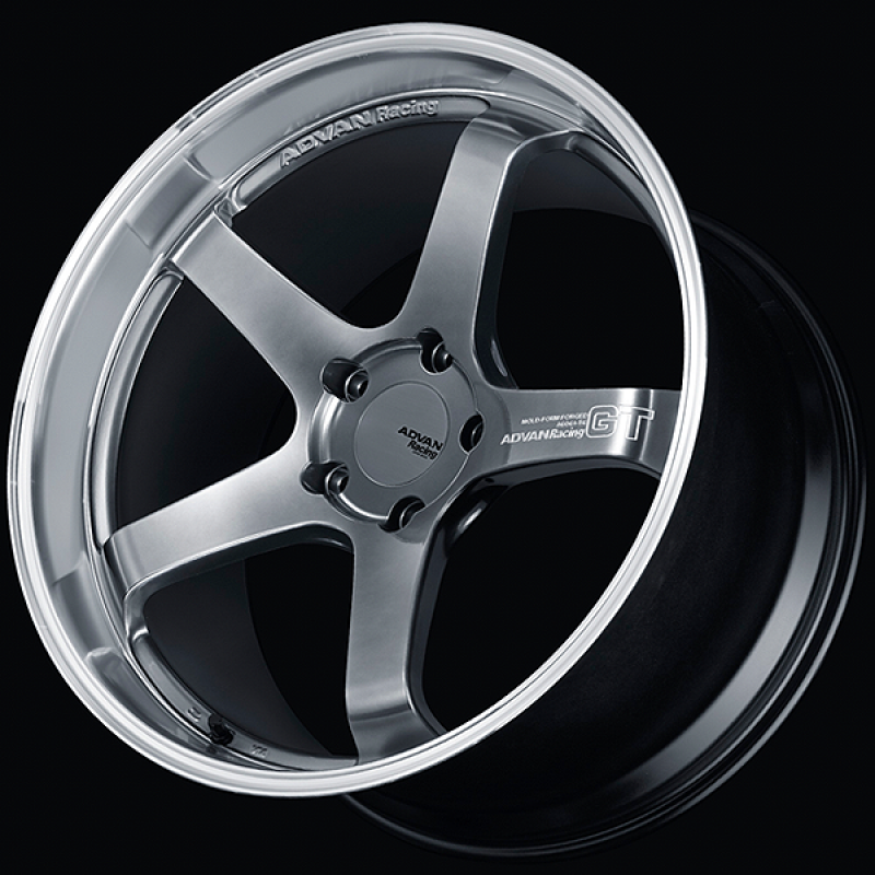 ADVAN Racing GT for Porsche 21x12.5 +44 Center Lock Wheel - Hyper Platinum Black - YAQ1P44IMPB
