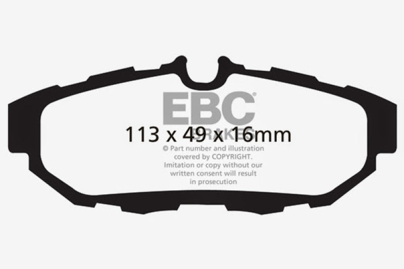 EBC GreenStuff Rear Brake Pads - DP21870 EBC