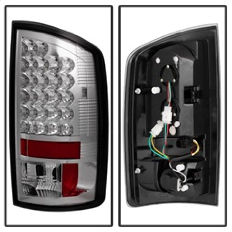 Spyder Dodge Ram 02-06 1500/Ram 2500/3500 03-06 LED Tail Light Chrome ALT-YD-DRAM02-LED-C SPYDER