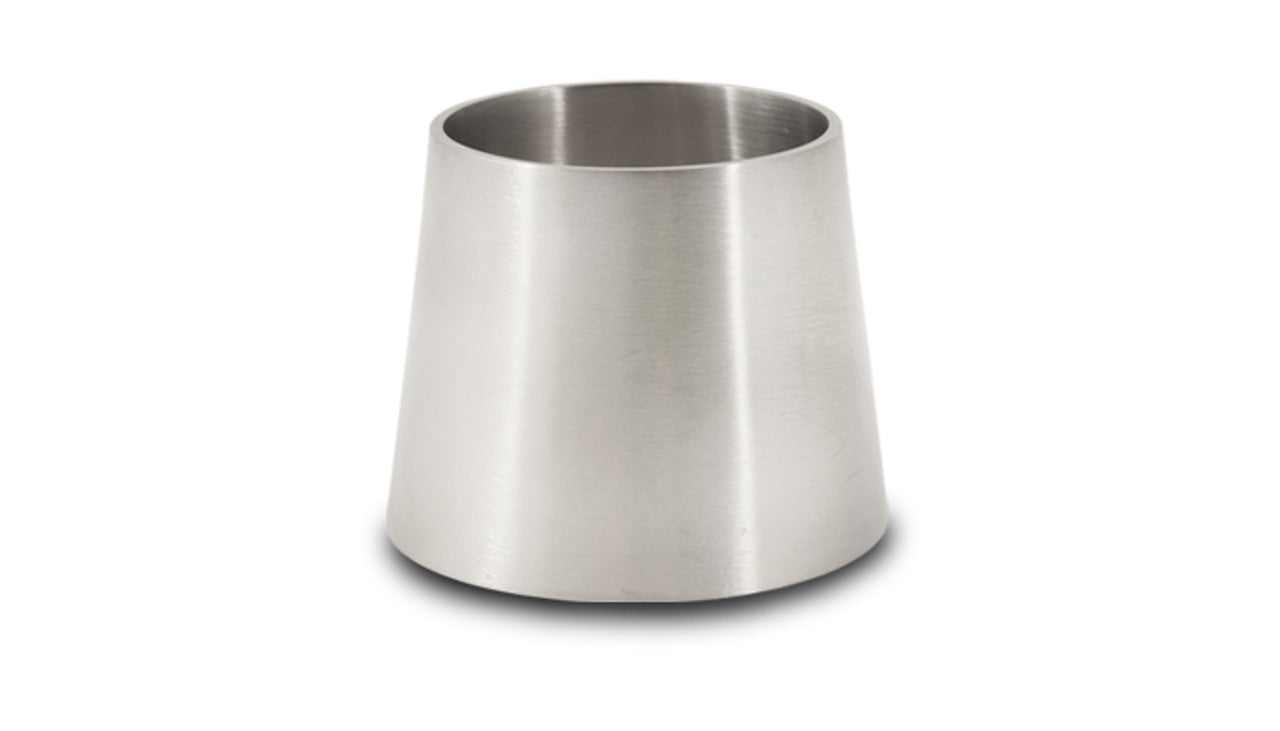 Vibrant 304 Stainless Steel Concentric Reducer – 2.5" to 3.0", 2.00" Length (2630)