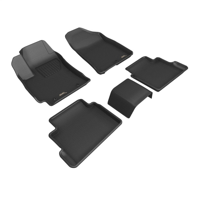 3D MAXpider KAGU 1st & 2nd Row Floor Mats for Hyundai Kona 2024-2026 - L1HY15301509