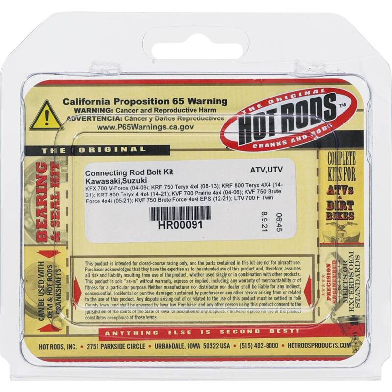 Hot Rods Hr Connecting Rods Bolt Kit HR00091