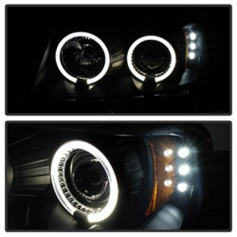 Spyder Jeep Grand Cherokee 99-04 Projector Headlights LED Halo LED Black Smoke PRO-YD-JGC99-HL-BSM SPYDER