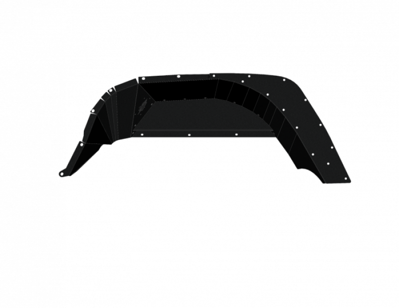Road Armor 18-21 Jeep Gladiator JL Stealth Rear Fender Liner Body Armor - Black Steel Road Armor