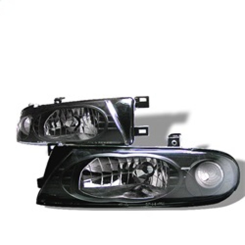 Spyder Nissan Altima 93-97 Crystal Headlights Black HD-YD-NA93-BK SPYDER