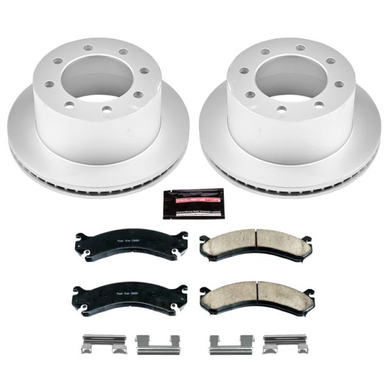 Power Stop 01-06 Chevrolet Silverado 3500 Rear Z17 Evolution Geomet Coated Brake Kit PowerStop