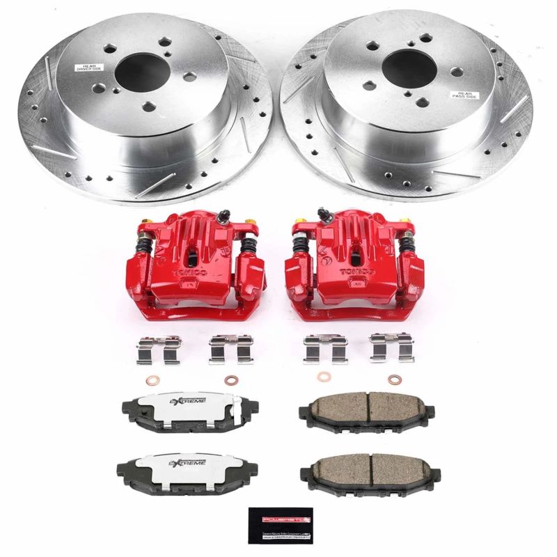 Power Stop 06-09 Subaru Legacy Rear Z26 Street Warrior Brake Kit w/Calipers PowerStop