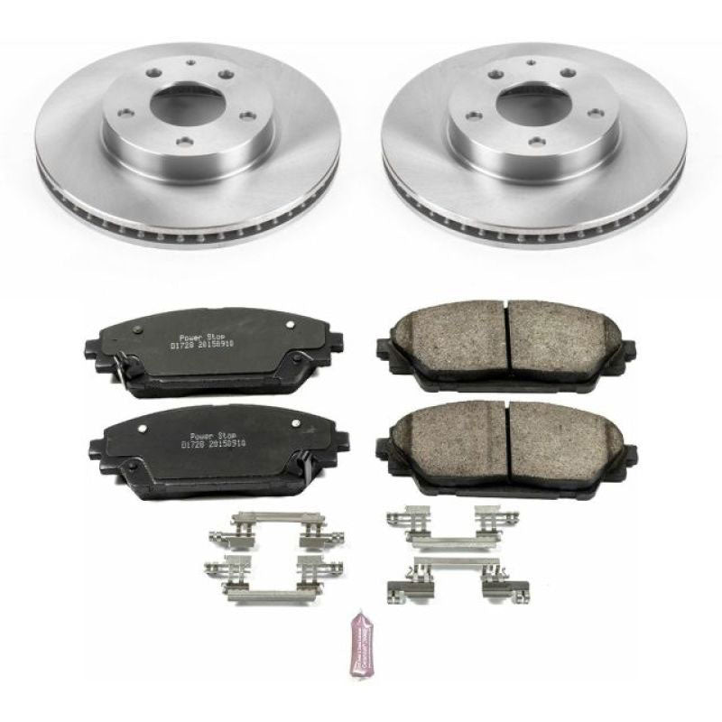 Power Stop 14-16 Mazda 3 Front & Rear Z17 Evolution Geomet Coated Brake Kit