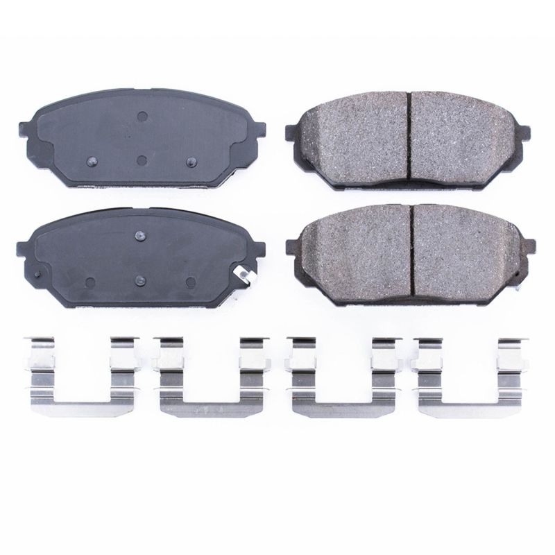 Power Stop 07-12 Hyundai Veracruz Front Z17 Evolution Ceramic Brake Pads w/Hardware PowerStop