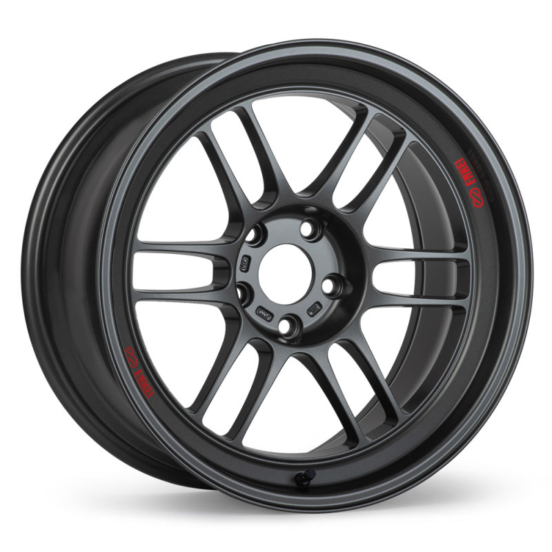 Enkei RPF1RS 18x9.5 5x114.3 12mm Offset 75mm Bore Matte Gunmetal Wheel Enkei