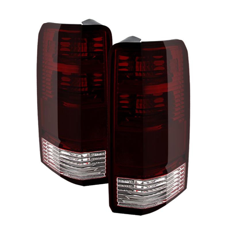 Xtune Dodge Nitro 07-11 OEM Style Tail Lights Red Smoked ALT-JH-DNIT07-OE-RSM SPYDER