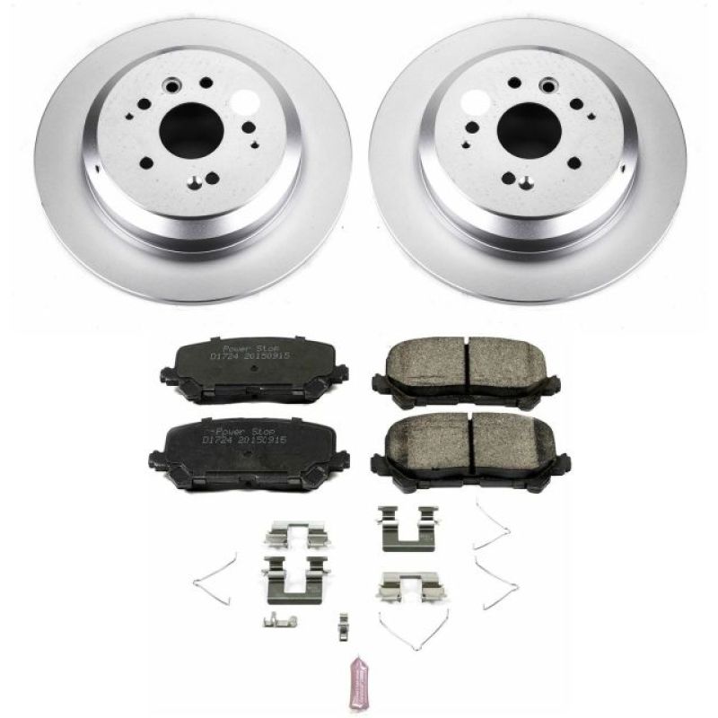 Power Stop 14-16 Acura MDX Rear Z17 Evolution Geomet Coated Brake Kit PowerStop