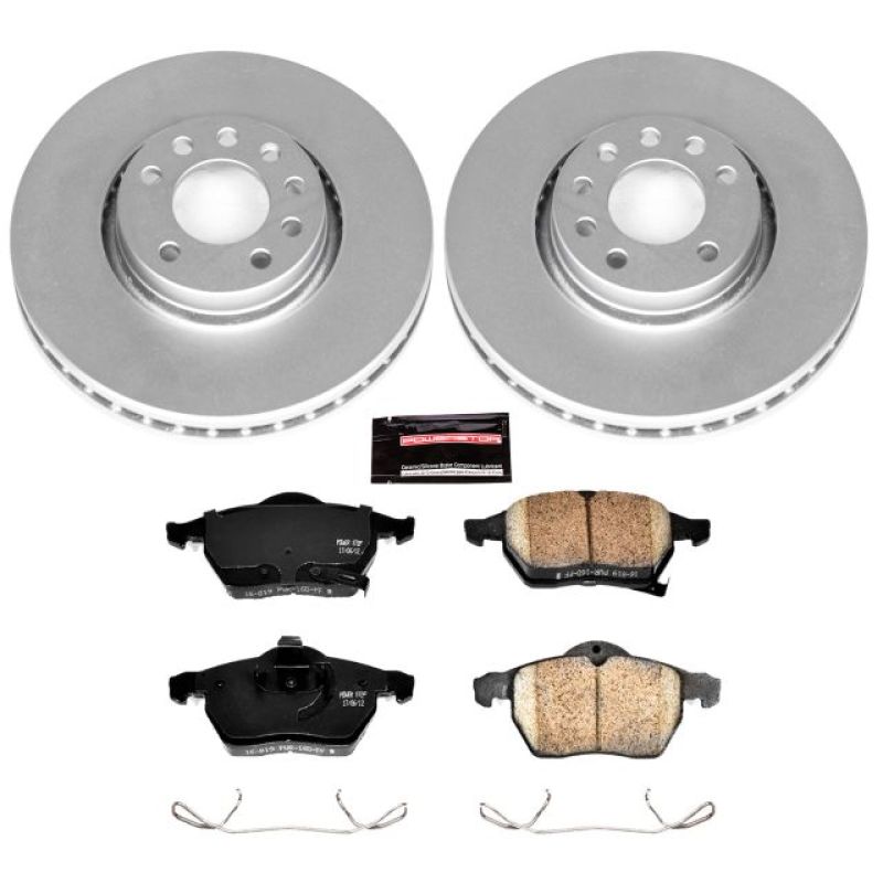 Power Stop 99-02 Saab 9-3 Front Z23 Evolution Sport Coated Brake Kit PowerStop
