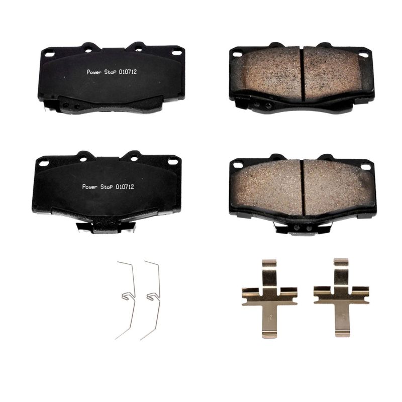 Power Stop 96-02 Toyota 4Runner Front Z17 Evolution Ceramic Brake Pads w/Hardware PowerStop