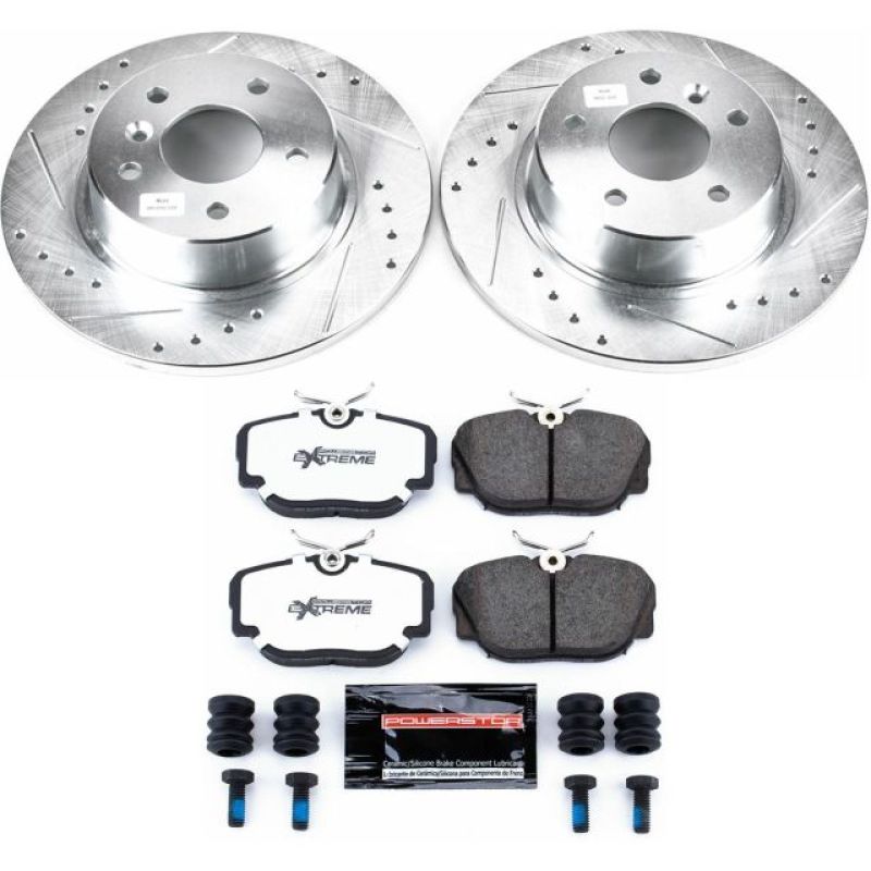 Power Stop 99-04 Land Rover Discovery Rear Z26 Street Warrior Brake Kit PowerStop