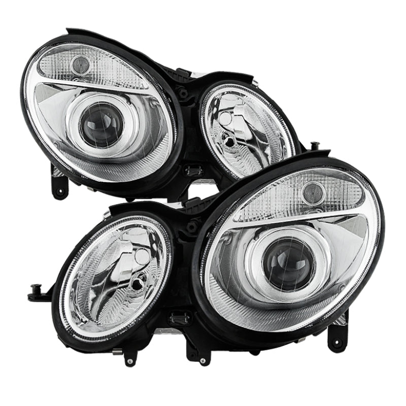 xTune Mercedes Benz W211 E-Class 03-06 OEM Projector Headlights - Chrome PRO-JH-MBW21103-C SPYDER