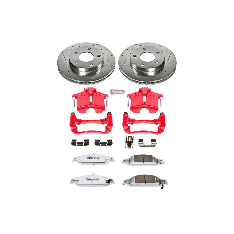 Power Stop 04-05 Chevrolet Classic Front Z26 Street Warrior Brake Kit w/Calipers PowerStop