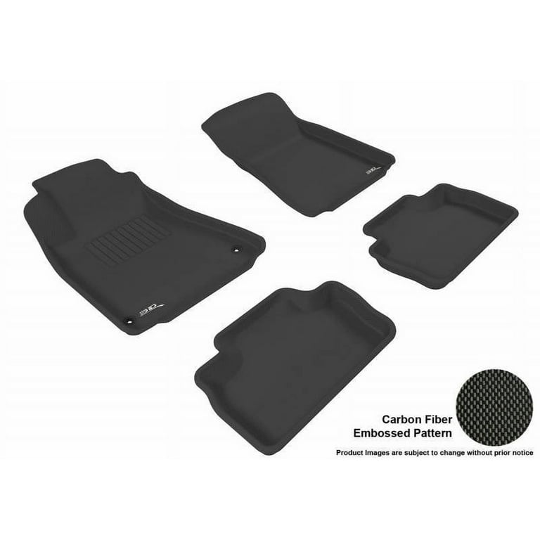 3D MAXpider L1LX00601509 2006-2013 Lexus IS Kagu 1st & 2nd Row Floormats - Black