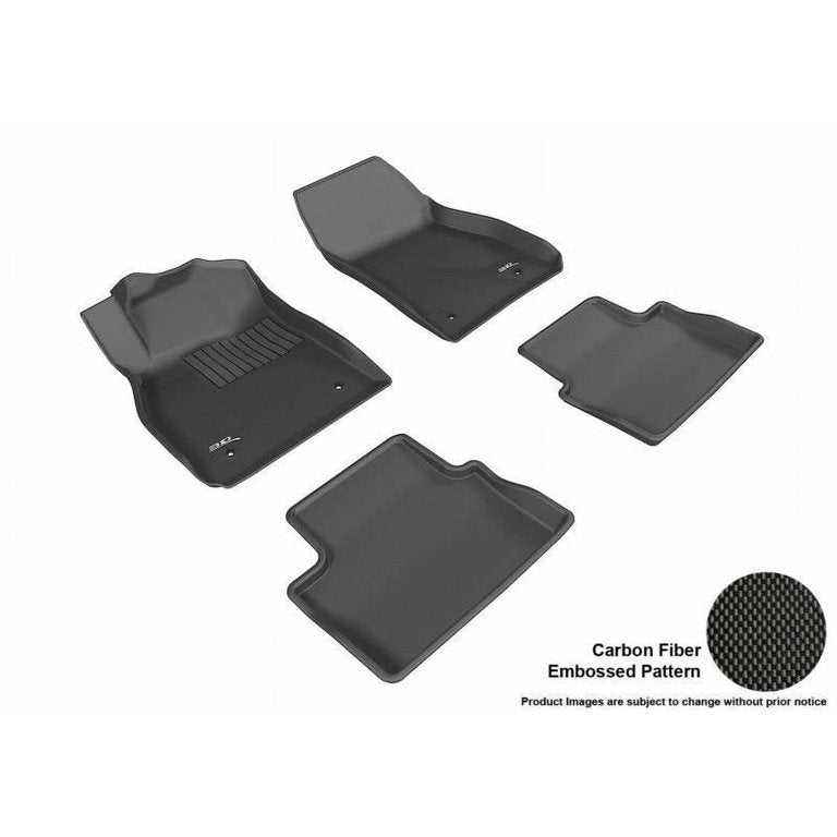 3D MAXpider L1CH06301509 2013-2015 Chevrolet Malibu Kagu 1st & 2nd Row Floormats - Black