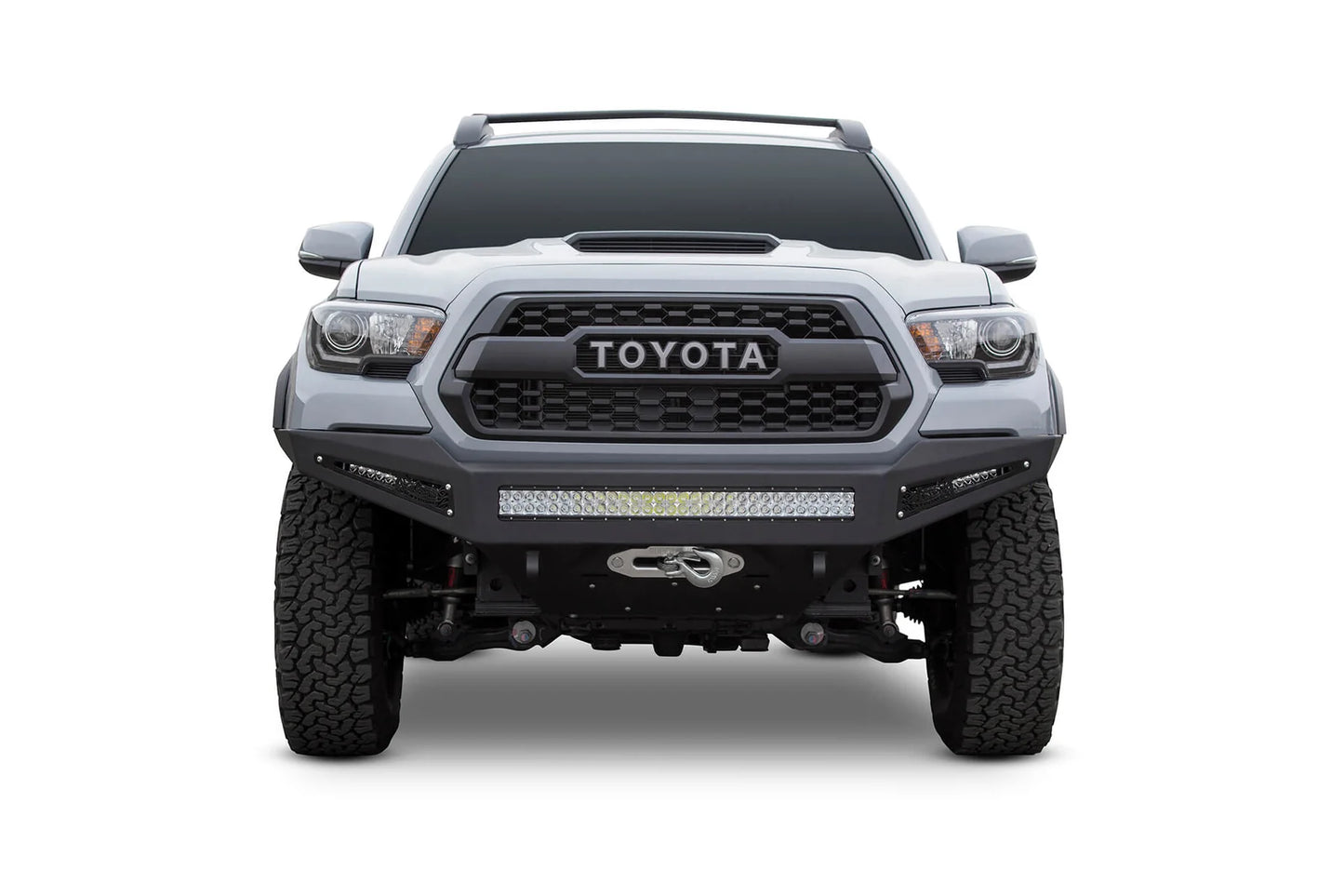 Addictive Desert Designs 2016-2023 Toyota Tacoma Honeybadger Winch Front Bumper - F687382730103 Addictive Desert Designs