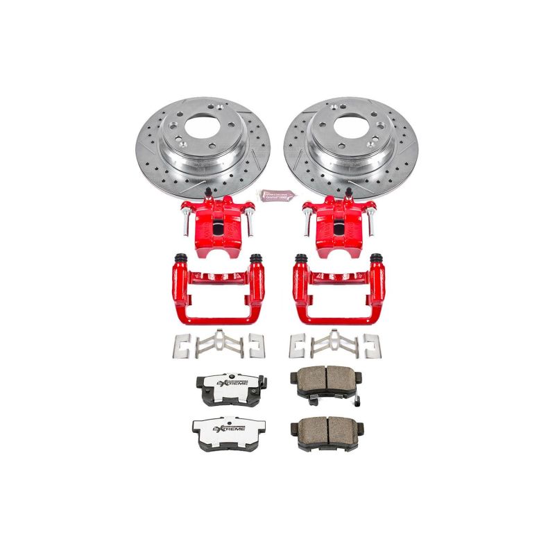 Power Stop 99-01 Acura RL Rear Z26 Street Warrior Brake Kit w/Calipers PowerStop