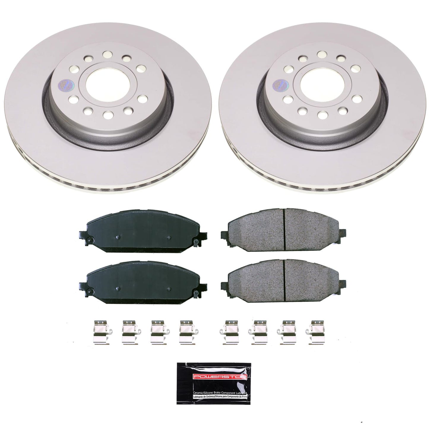 Power Stop 21-24 Ram 1500 Front Z17 Coated Brake Kit