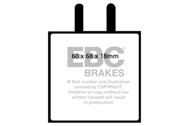 YellowStuff Rear Brake Pads - DP4543R EBC