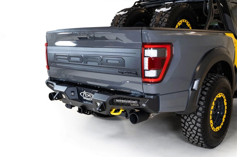 Addictive Desert Designs HoneyBadger Rear Bumper | 2021–2025 Ford F-150 Raptor & Raptor R (R210151430103)