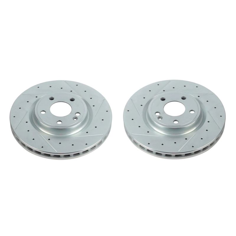 Power Stop 17-19 Infiniti QX30 Front Evolution Drilled & Slotted Rotors - Pair PowerStop