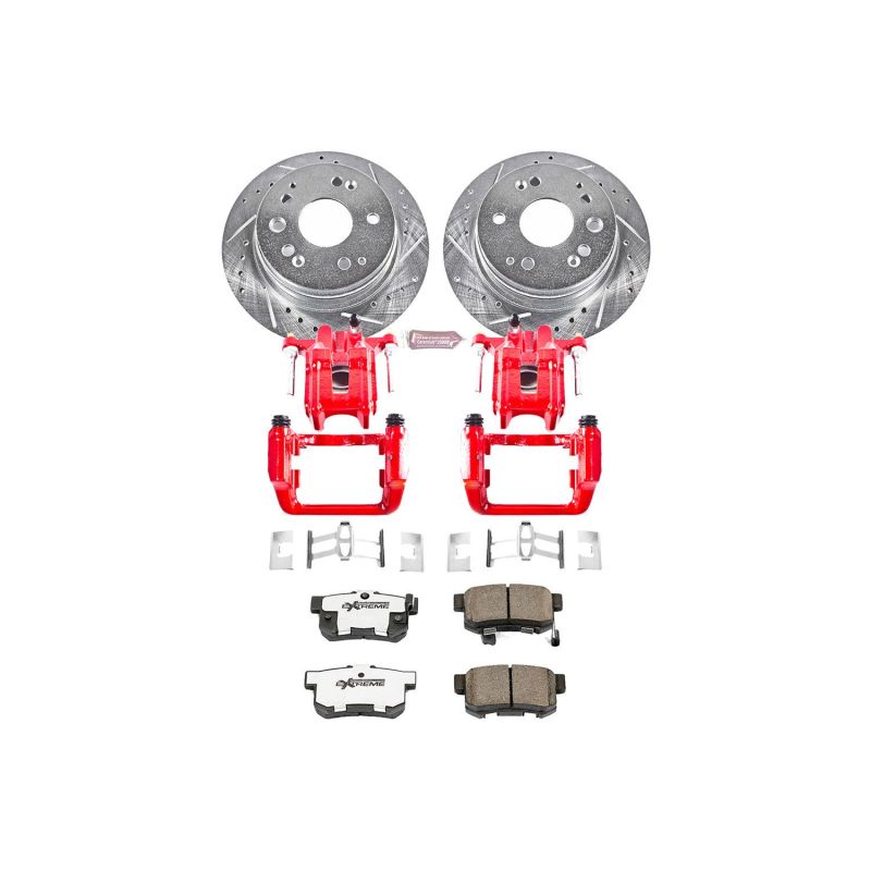 Power Stop 01-03 Acura CL Rear Z26 Street Warrior Brake Kit w/Calipers PowerStop