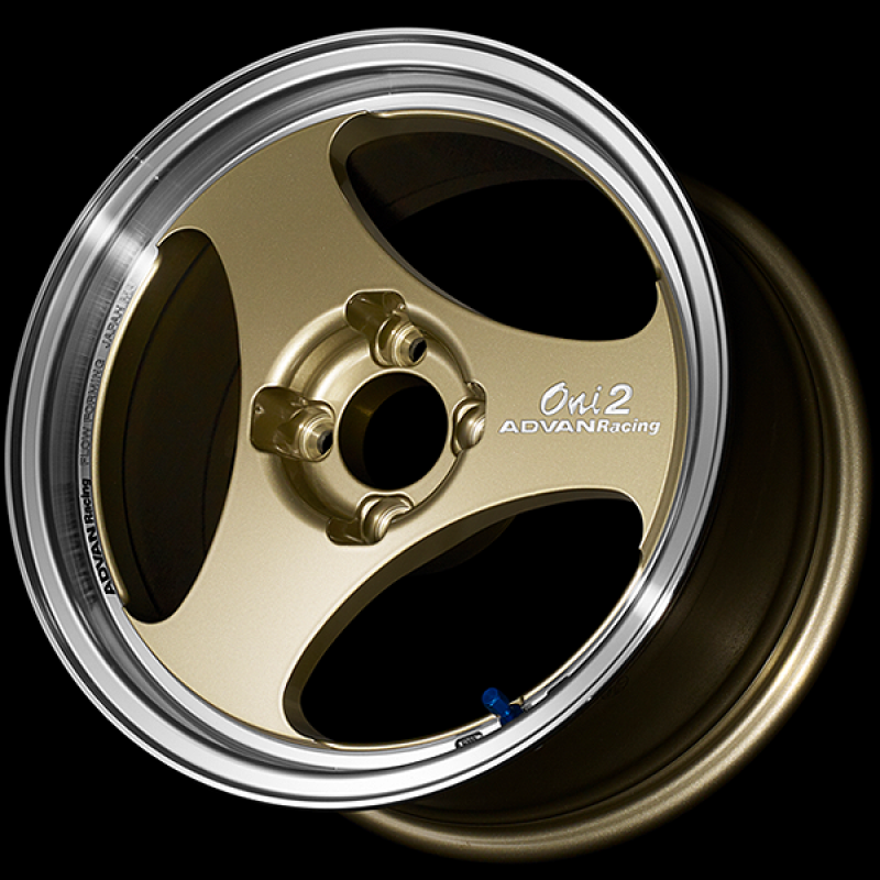 Advan ONI2 15x5.5 / +45 Offset / 4-100 / 63mm Bore / Machining & Champagne Gold
