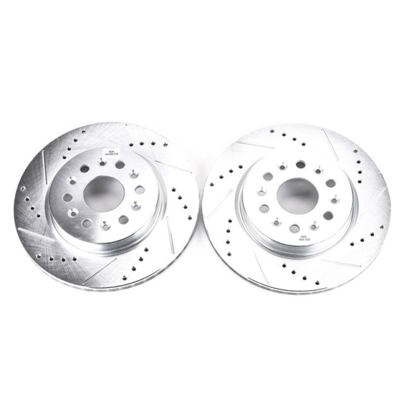 Power Stop 18-19 Buick Enclave Rear Evolution Drilled & Slotted Rotors - Pair PowerStop