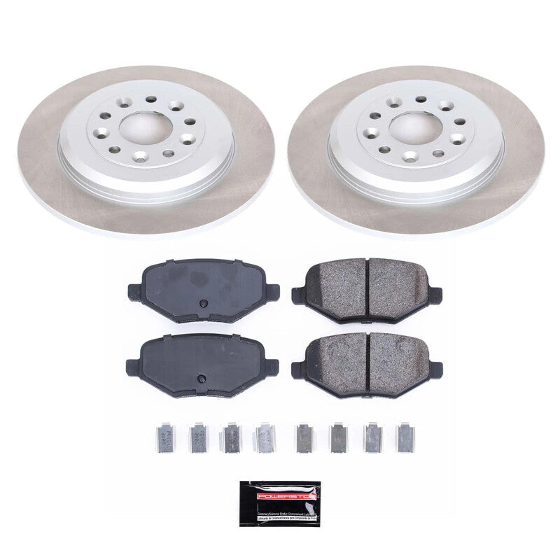 Power Stop 13-15 Lincoln MKX Rear Semi-Coated Rotor Kit PowerStop