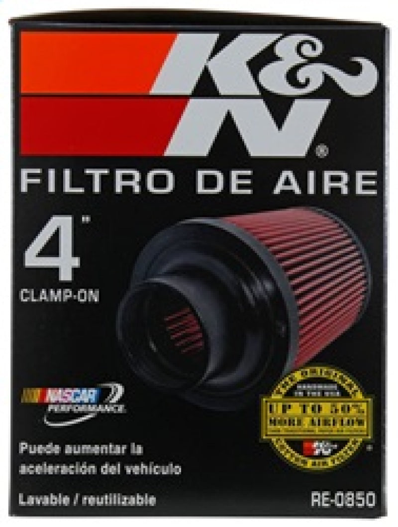 K&N Universal Air Filter (4in. Flange / 6in. Base OD / 4-5/8in. Top OD / 6in. Height) K&N Engineering