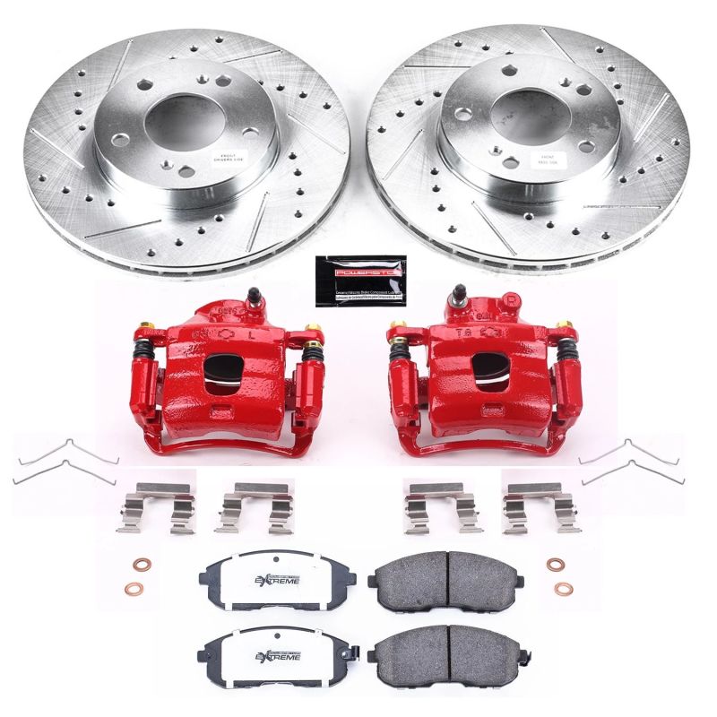 Power Stop 96-99 Infiniti I30 Front Z26 Street Warrior Brake Kit w/Calipers PowerStop