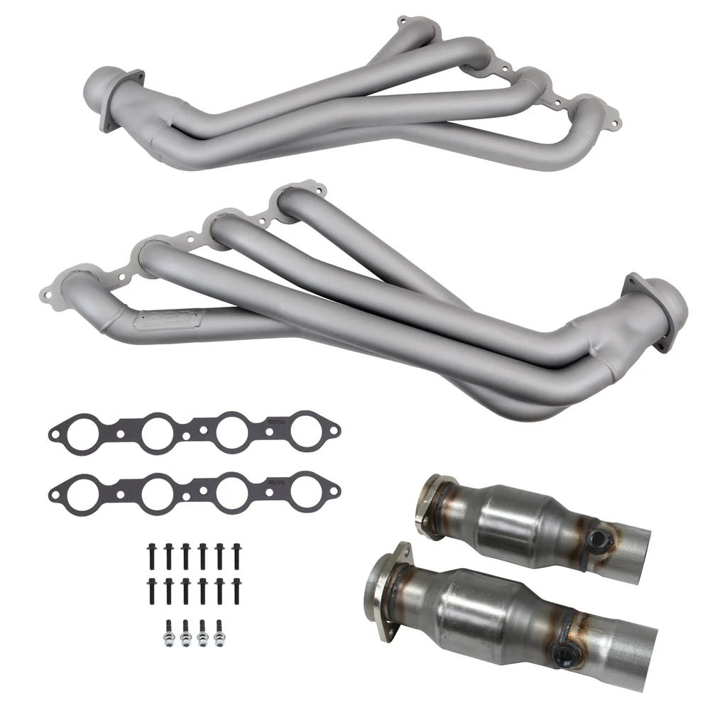 BBK 16-24 Chevy Camaro SSLT1 1-7/8 Long Tube Headers w/High Flow Catalytic Converters (Ti Ceramic) 40443