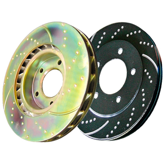 EBC 3GD Slotted & Drilled Sport Rear Rotors - GD7155 EBC
