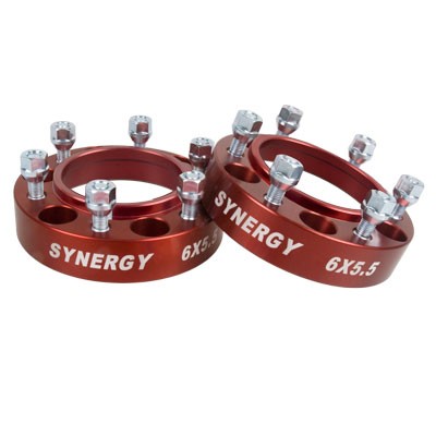 Synergy Hub Centric Wheel Spacers 6X5.5-1.50in Width M12X1.50 Stud Size for Ford / BRONCO / RANGER - 4112-6-55-HF